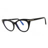 001 - shiny black/clear/blue-light block lens