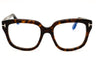 052 - dark havana/clear/blue-light block lens