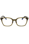 096 - shiny dark green/clear/blue-light block lens