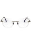 008 - shiny gunmetal/clear/blue-light block lens