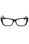 052 - dark havana/clear/blue-light block lens