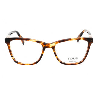 Tous VTOB29L Eyeglasses SHINY BROWN HAVANA/YELLOW/clear demo lens