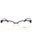 1436 - Matte Black/Gold/Clear demo lens