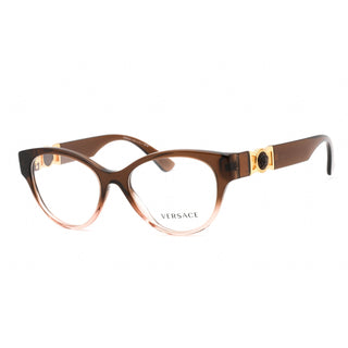 Versace 0VE3313 Eyeglasses Brown Transparent Gradient Beige /Clear demo lens