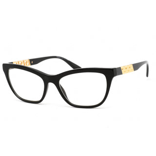 Versace 0VE3318 Eyeglasses Black/Clear demo lens