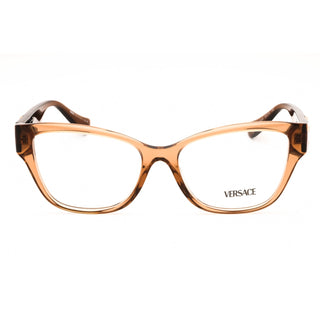 Versace 0VE3347 Eyeglasses Brown transparent /Clear demo lens