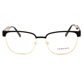 Versace VE1264 Eyeglasses Matte Black/Gold/Clear demo lens