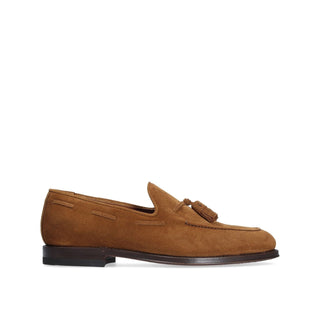 Franceschetti Oliver Men's Shoes Tobacco Suede Leather Tassels Loafers (FCCT1015)