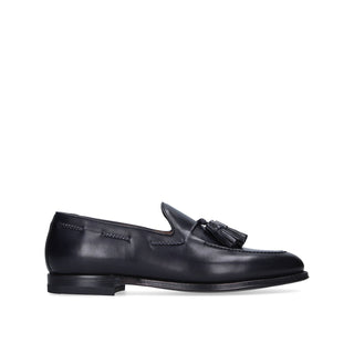 Franceschetti Harry Men's Shoes Blue Calf-Skin Leather Tassels Loafers (FCCT1017)