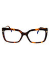 052 - dark havana/clear/blue-light block lens