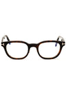 052 - dark havana/clear/blue-light block lens