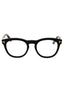 001 - shiny black/clear/blue-light block lens