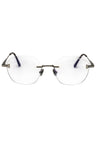 008 - shiny gunmetal/clear/blue-light block lens