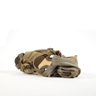 Fendi Brown Wood Platform Sandals Women's Designer Designer Shoes (FFW13)-AmbrogioShoes