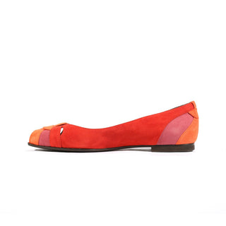 Fendi Women's Shoe - Flat Suade Strawberry Peep Toe 8F2665-RF3 (FFW09)-AmbrogioShoes