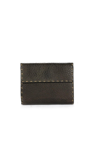 Fendi Women's Wallet Black Selleria short calf leather 8M0145