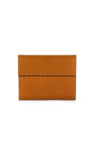 Fendi Women's Wallet Camel color Selleria Short leather designer 8M0145