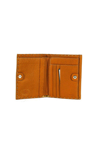 Fendi Women's Wallet Camel color Selleria Short leather designer 8M0145