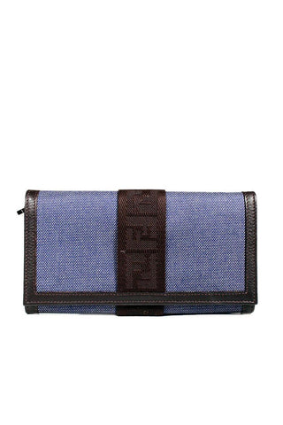 Fendi Women's Wallet Jeans + Calf color leather 8M0000