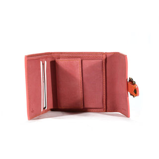 Fendi Women's Wallet Short Pink Rose Patent Leather Designer Wallet 8M0161-AmbrogioShoes