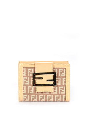 Fendi Women's Wallet Zucchino / Calf leather designer Beige 8M0035 (ffw23)