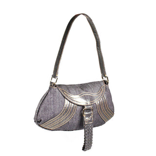 Fendi handbag Spy Pouch Denim bag 8BR564 (FF1501)-AmbrogioShoes