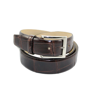 Fennix 301 Chocolate Exotic Men's Belts (FX1115)-AmbrogioShoes