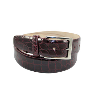 Fennix 301 Wine Exotic Men's Belts (FX1118)-AmbrogioShoes