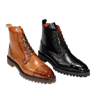 Fennix Bastian Alligator & Leather Boot-AmbrogioShoes