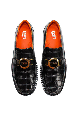 Fennix Brant Alligator & Leather Loafer