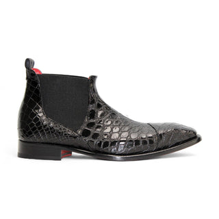 Fennix Cole Alligator Skin Chelsea Boots (FX1146)-AmbrogioShoes