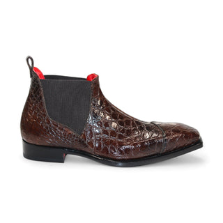 Fennix Cole Men's Shoes Brown Alligator Exotic Boots (FX1147)-AmbrogioShoes