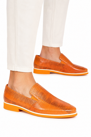 Fennix Daniel Genuine Eel-Skin Slip-on Loafers (FXS2600)