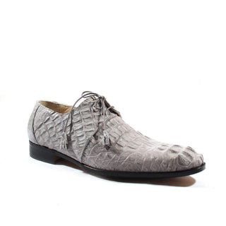 Fennix Shoes Mens Shoes Exotic Hornback Crocodile Platino Oxfords (FX100)-AmbrogioShoes