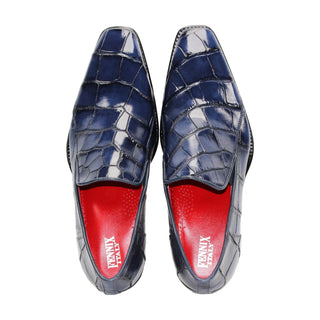 Fennix Dustin Men's Shoes Alligator Skin Loafers (FX1151)-AmbrogioShoes