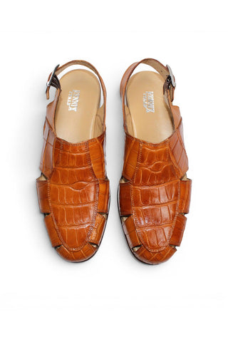 Fennix F131 Men’s Shoes Exotic Alligator Skin Sandal