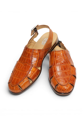Fennix F131 Men’s Shoes Exotic Alligator Skin Sandal