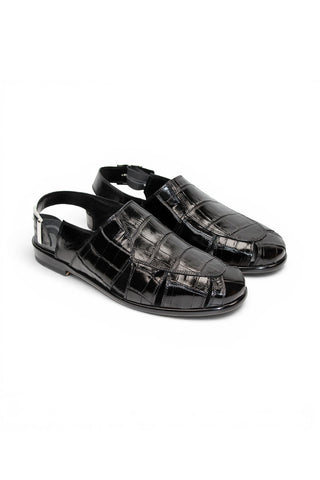 Fennix F131 Men’s Shoes Exotic Alligator Skin Sandal
