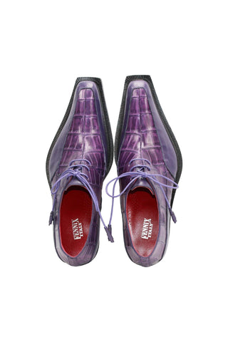 Fennix Frank Alligator Skin & Calf-Skin Leather Derby (FX1118)-AmbrogioShoes