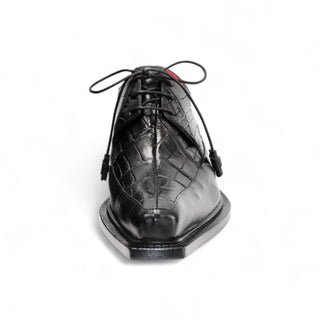 Fennix Frank Men's Shoes Alligator Skin & Calf-Skin Leather Derby (FX1118)-AmbrogioShoes