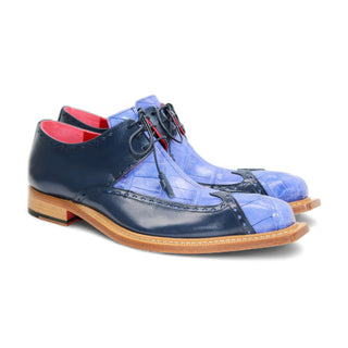 Fennix Harry Men's Shoes Exotic Alligator Skin & Calf-Skin Leather Derby (FX1156)-AmbrogioShoes