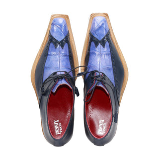 Fennix Harry Men's Shoes Exotic Alligator Skin & Calf-Skin Leather Derby (FX1156)-AmbrogioShoes