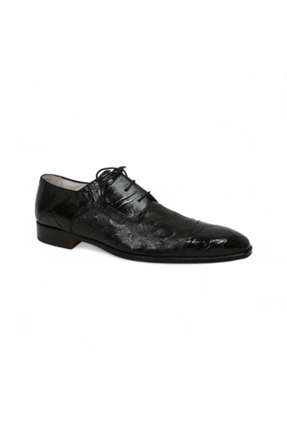 Fennix Hornback Crocodile/Ostrich Black Oxfords (FXS103)