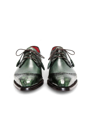 Fennix Jax Crocodile & Leather Derby-AmbrogioShoes
