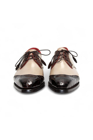 Fennix Jax Crocodile & Leather Derby-AmbrogioShoes