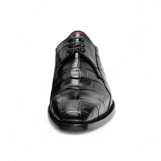 Fennix Logan Men's Shoes Alligator Skin Derby (FX1035)-AmbrogioShoes