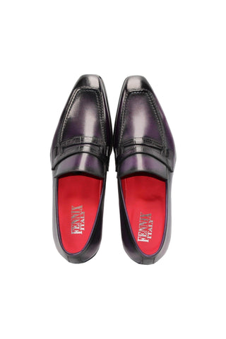 Fennix Men's Liam Shoes Exotic Crocodile Skin & Calf-Skin Leather Penny Loafer (FX1163)-AmbrogioShoes