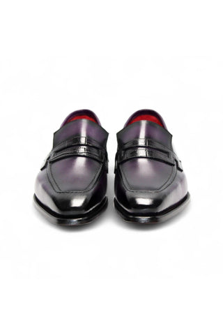 Fennix Men's Liam Shoes Exotic Crocodile Skin & Calf-Skin Leather Penny Loafer (FX1163)-AmbrogioShoes