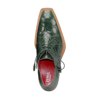 Fennix Rowan Alligator Skin Derby (FX1162)-AmbrogioShoes