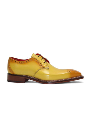 Fennix Tyler Alligator Skin & Calf-Skin Leather Derby (FX1064)-AmbrogioShoes
